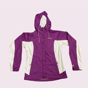 Columbia Omni Tech Purple Windbreaker Jacket Womens Medium